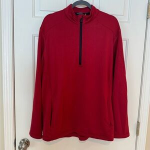 Under Armour Loose Fit Quarter Zip Sweatshirt, Large